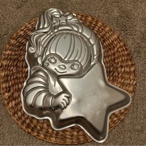 Vintage Rainbow Bright Silver Cake Pan Baking Dish Kitchen Cooking Utensils